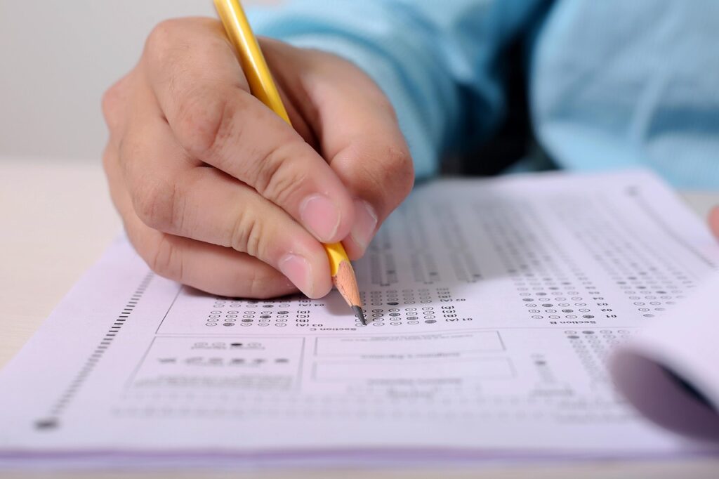 Language exam papers and study materials